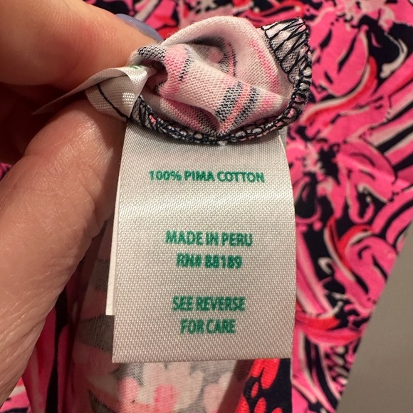 Lilly Pulitzer 100% cotton Aleece Floral Dress - Picture 6 of 8